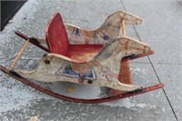 Antique childs rocking horse