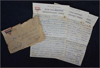 1918 WWI Soldiers Letter Back Home