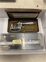 Dial caliper and micrometer