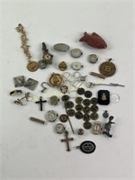 Vintage women’s wristwatch parts, pendants,