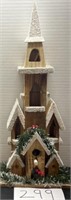 Winter themed wooden bird house