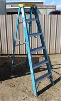 Werner 6' Fiberglass Step Ladder - Blue