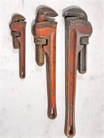Rigid pipe wrenches 2" x 14", Jardine pipe wrench