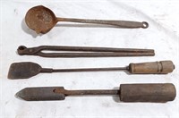 Forging tools and ladle