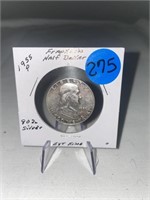 1955-P 90% Silver Franklin Half Dollar Ext Fine