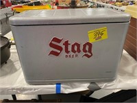 SILVER REPAINTED STAG BEER COOLER