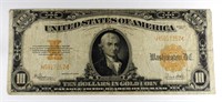 1922 $10 GOLD CERTIFICATE