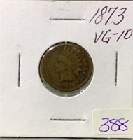 1873 US Indian Head Cent