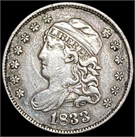 1833 Capped Bust Half Dime NEARLY UNCIRCULATED