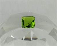 8.10 CT NATURAL GREEN PERIDOT 12X12MM SQUARE