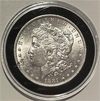 US 1881O Silver Morgan $1 UNC - New Orleans
