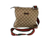 Gucci Monogram Canvas Shoulder Bag