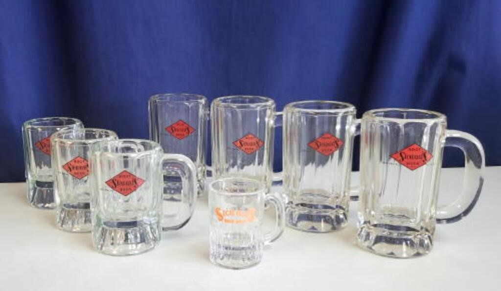 Vintage STEWERT'S Root Beer Glass Mugs
