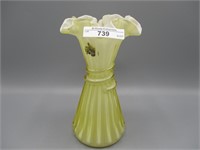 Fenton yellow wheat vase