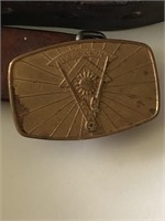 Masonic belt buckle