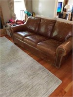 Beautiful brown american leather couch