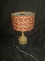 Unique retro lamp with broken shade