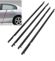 4PCS AUTO OUTSIDE WEATHERSTRIP WINDOWS SEAL DOOR