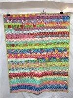 Colorful Quilted Throw 48x54