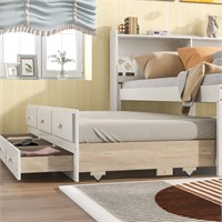 BIADNBZ Full Platform Bed Frame Trundle incomplete