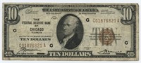 1929 $10 National Currency Federal Reserve Bank
