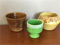 Mid Century Hagar & Other Pottery Planters Beehive