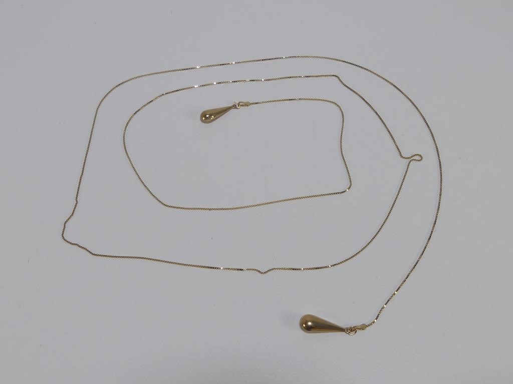 10K GOLD WRAP-A-ROUND NECKLACE