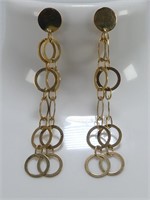 PAIR 10K GOLD EARRINGS