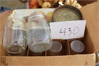 3 boxes of canning jars