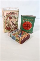 Lucky Strike Tin, Ivanhoe Tobacco & Turkish Cig Bx