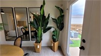 2PC FAUX FLOOR PLANTS