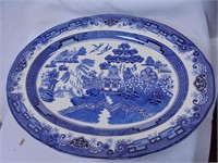 Blue Willow Large Serving Tray