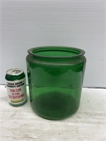 Emerald dark green glass container