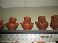 Red Clay Flower Pots or Candleholders