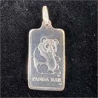 Vintage Panda Bar 1/4 oz 999 Silver Bar