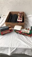 Christmas train with tracks