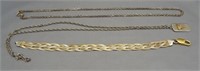 Sterling silver chain link style necklace with