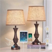 Luvkczc Table Lamps for Bedrooms Set of 2, Touch B