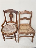 2- ANTIQUE SIDE CHAIRS