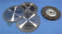 2 Saw Blades (Circular), 1 Wire Wheel