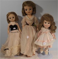 3 Dolls with Stand- (1)Effanbee 1980, #1480 with