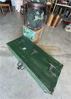 WOOD TOOL BOX & SPORTS BUCKET