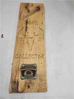 Wood Bone Collector with Yeti Can Opener