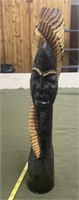 19" Wood Tribal Statue