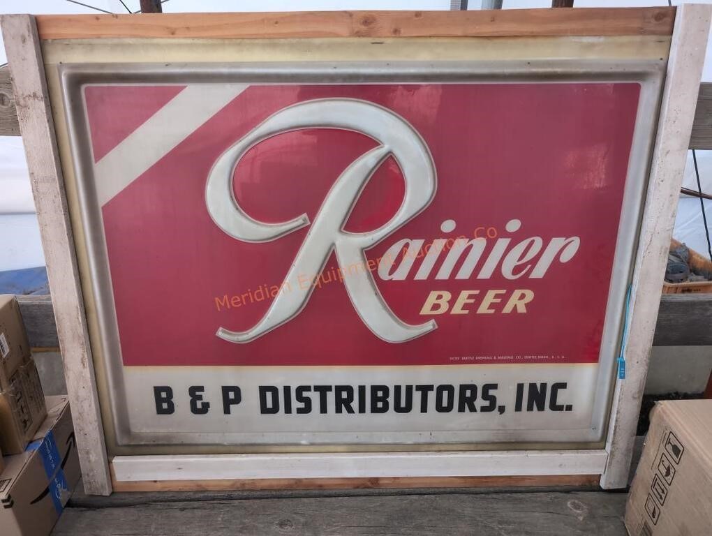 Rainier Beer Sign