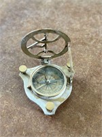 Nautical Brass Sundial Compass