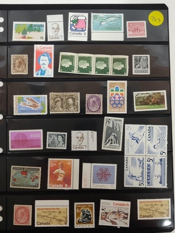 Canada Mint Stamp Collection, Most Never Hinged