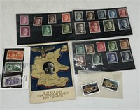 1938 Era German Stamps & Postcard