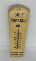 Cole Tobacco Co. Pottstown, PA Adv Thermometer