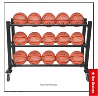 Champion Sports Deluxe Heavy-Duty Basketball Cart